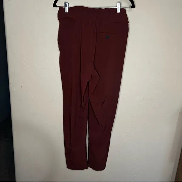 Athleta Skyline II Terracotta‎ High Rise Belted Pleated Ankle Performance Pants - Image 9