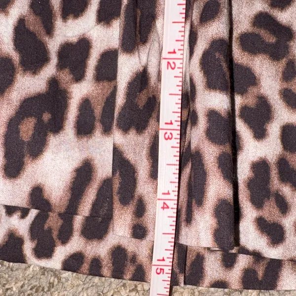 So Me Leopard bubble Print Skater Skirt/Skort LG - Image 6