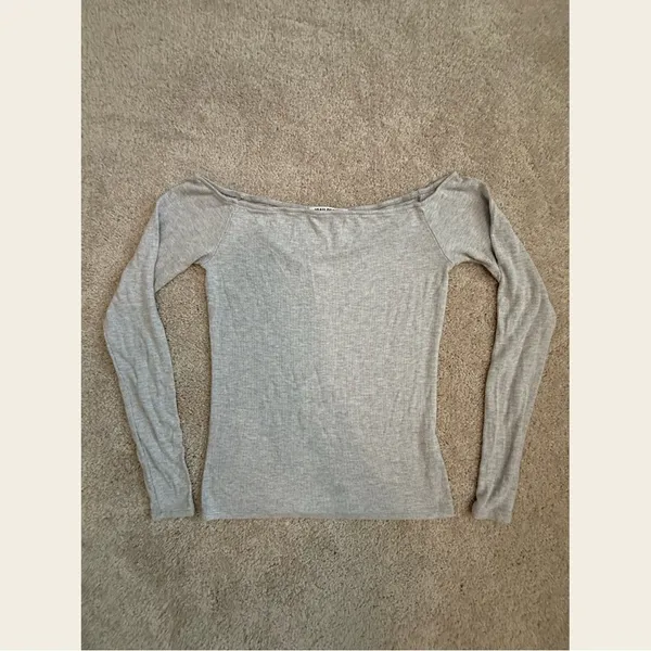 JOAH BROWN Square Neck Long Sleeve - Grey M/L - Image 2