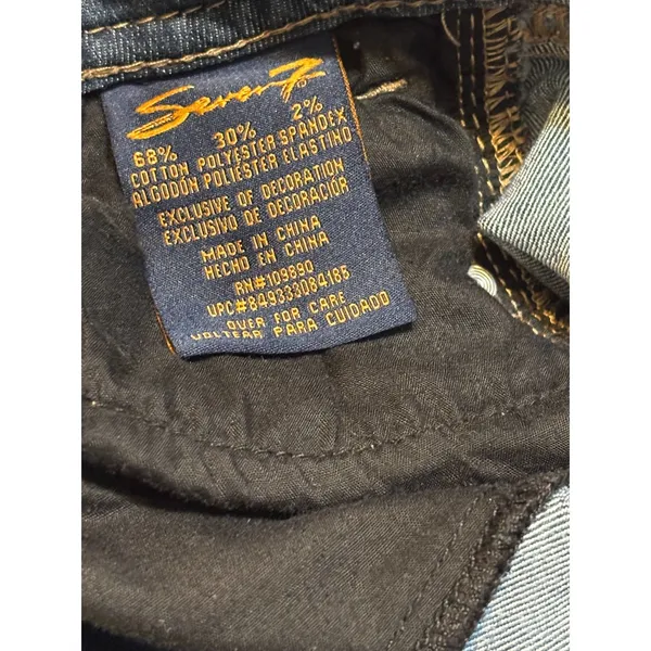 Seven7 Bootcut Jeans Women's Size 10 Medium Wash Stretch Embroidered Pockets - Image 5