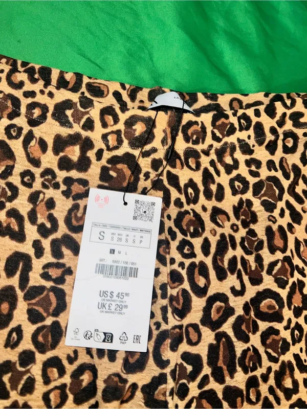 NWT Zara Leopard Print Pants Set with size Small - Image 5