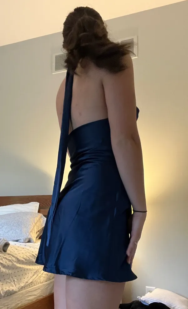 Amazon Halter Cowl neck formal dress - Image 2