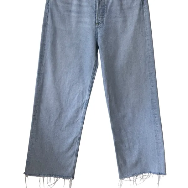 Agolde Ren High Rise Wide Leg Jeans Lightwash Capsule‎ Comfort Minimalist 28 - Image 5