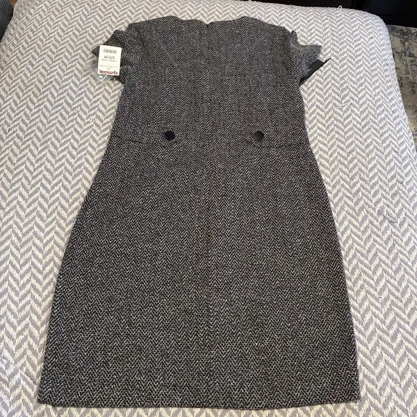 Tahari Womens Carrier Office Casual Pencil Tweed Gray Dress Sz S NWT - Image 12