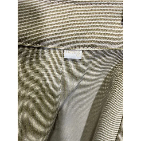 Vintage1960 Levis High‎ Waisted Trousers Tan Beige Straight Leg Dress Pants 12 - Image 3