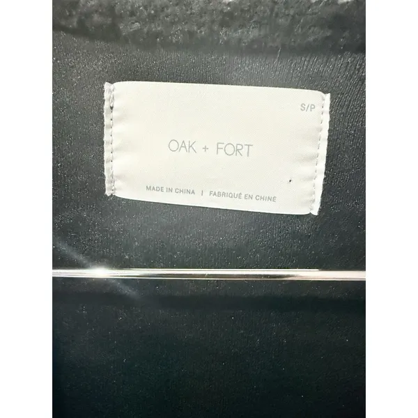 Oak and Fort Classy‎ Black Long Wool Blend cardigan Women S Oversized Jacket - Image 2