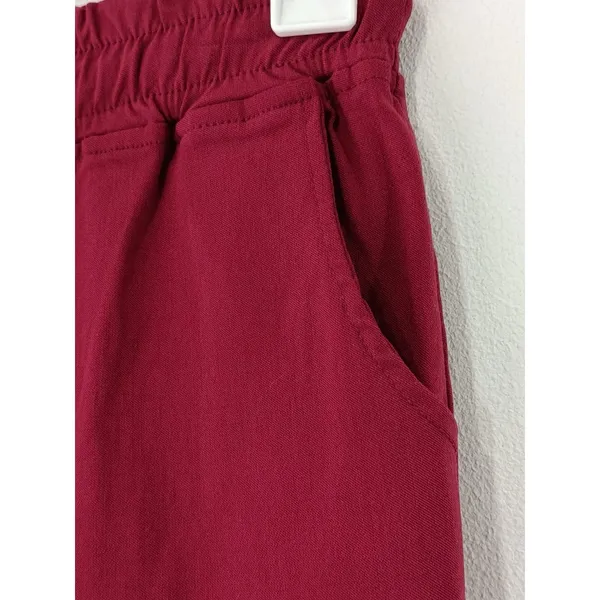 Faden Women’s Cargo Jogger Pants Burgundy Size Medium - Image 6