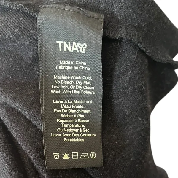 TNA Charcoal Gray Washed‎ Black Tank Top Sleeveless Trapeze Casual Summer - Image 5