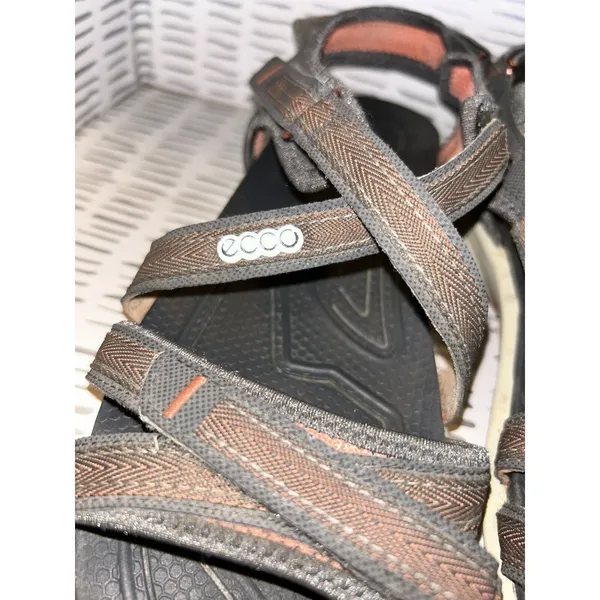 ECCO Offroad Womens Gray Brown Strappy‎ Sport Hiking Sandals Size 41 10-10.5 - Image 4