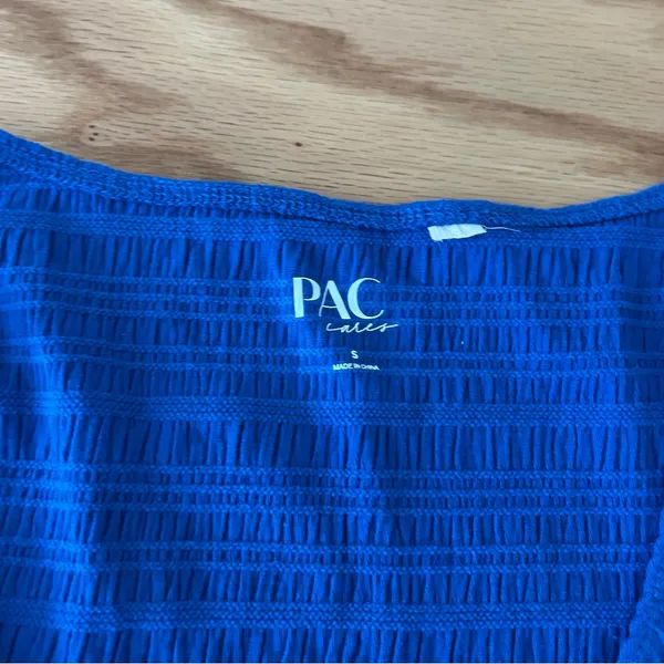 PacSun Royal Blue Ruched Crop Top - Image 2
