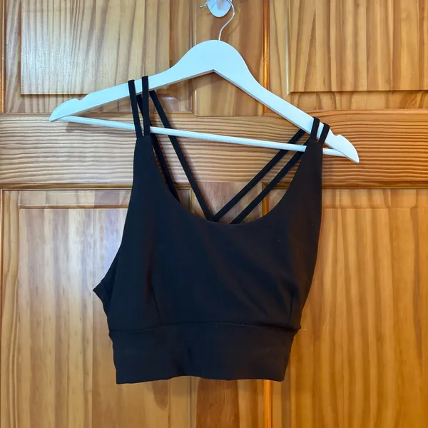 Urban Outfitters Size Medium Long-Line Black Bra - Image 3
