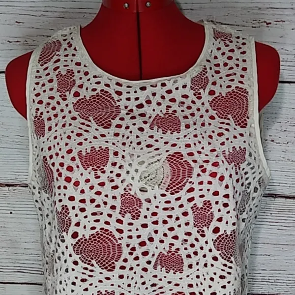 Zara Lace Crop Top Sz L - Image 2