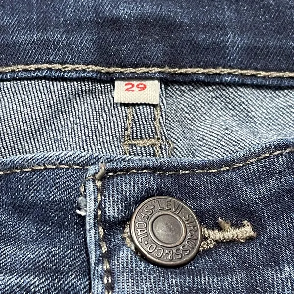 Levis Womens Jeans Cropped Zip Fly Blue Size 29 DZ - Image 2