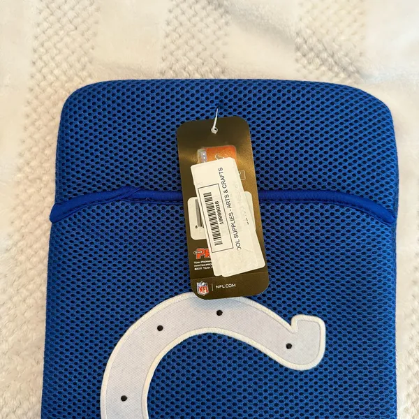 nwt new nfl indianapolis colts supply/media tablet pouch sleeve - Image 2