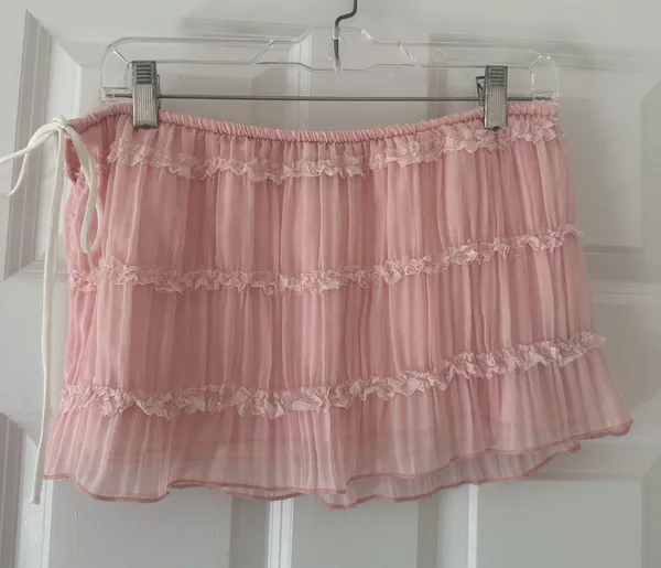 Edikted abrielle tiered chiffon mini skirt  - Image 3