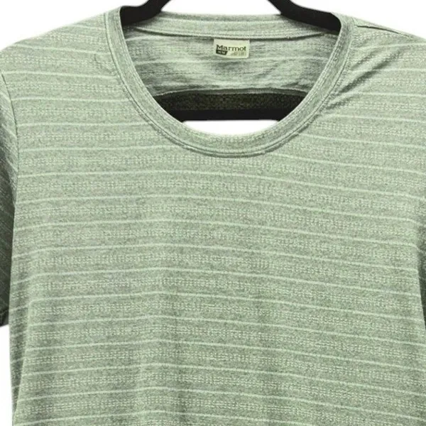 Marmot Active Top Green Striped‎ M - Image 3