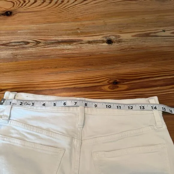 Madewell High-Rise‎ Slim Boy Jean Sz 26 White (Actual 28x28) Festival Western - Image 9