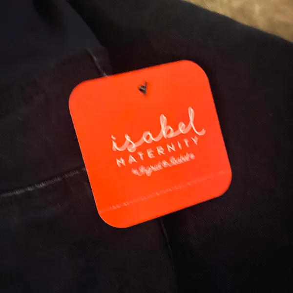 Isabel Maternity by Ingrid & Isabel Over Belly Bermuda Maternity Jean Shorts - Image 5