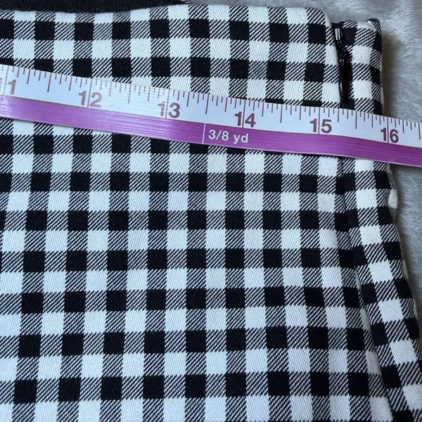 Old Navy Womens Size 14 Black White Gingham Check Skinny Ankle Pants Stretch - Image 8