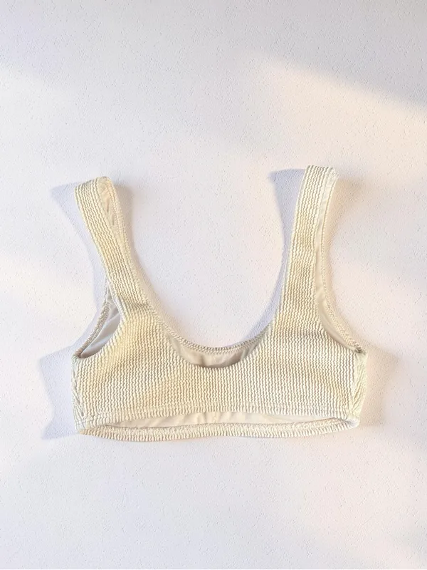 Hollister Cream Ribbed Bikini Set - Size XS - Image 15