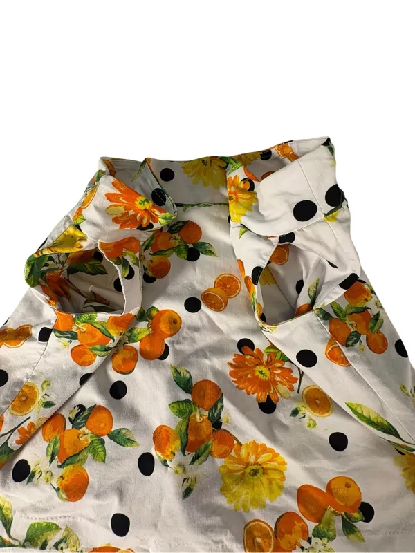 Zac & Rachel 22W Citrus Fruit Floral Polka Dot Pull On Skort Golf Resort Plus - Image 4