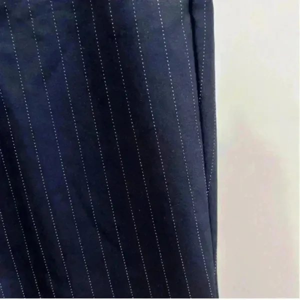 Zara Woman Navy Blue‎ Pin Dot Stripes Business Casual Pants Size M - Image 5