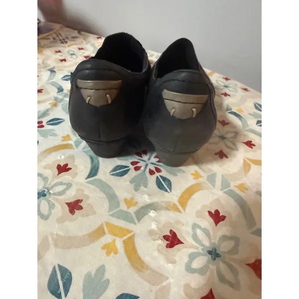 Cobb Hill New Balance Black Leather Ruched Slip On Low Heel‎ Pumps Shoes 10N - Image 4
