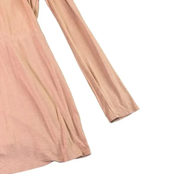 NBD Katia Mini Dress Long Sleeve Camel Jersey Stretch Low Cut Size Small Women's - Image 9