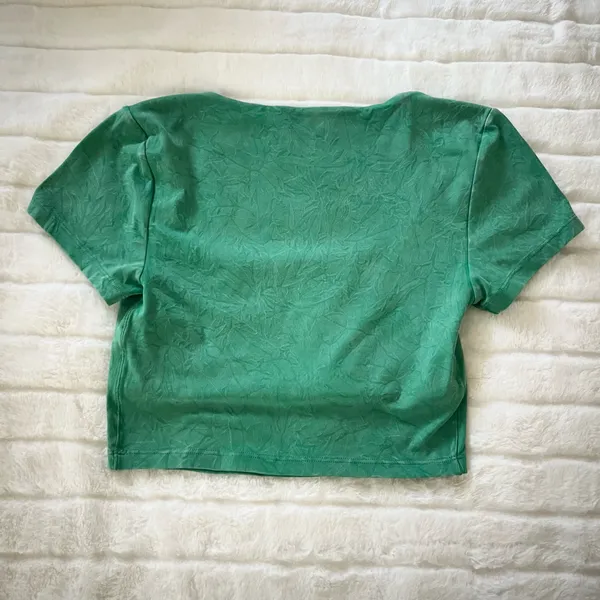 aerie Offline Green Crop Active Top - Image 3