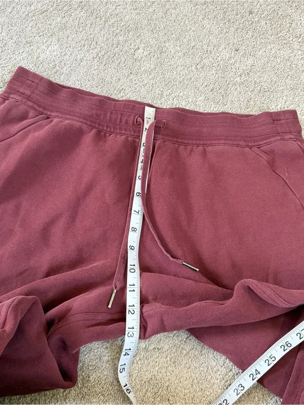 Lululemon Women’s Scuba High-Rise Jogger Pants Cotton Terry Mulled Wine 14 - Image 12