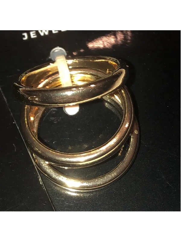 Jasmine Lane Size 7 Gold Tone Ring Set - Image 5