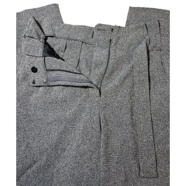 Express Gray Paperbag Waist Ankle Pants | High Rise Belted | Size 8 - Image 4