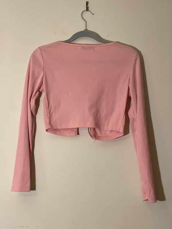 Long Sleeve Tie Top Size M - Image 2