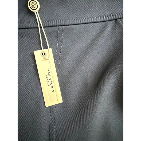 Max Studio London Wide Leg Trousers Gray NEW Size Medium - Image 4