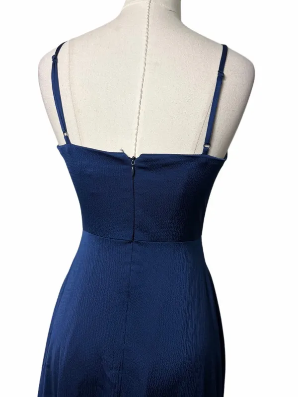Aidan Maddox Blue Twisted Front Gown - Image 6