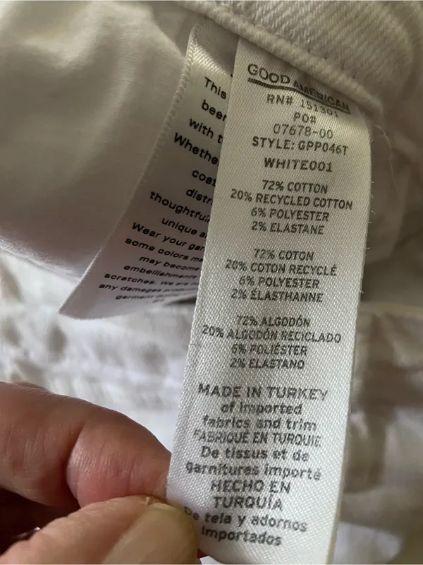 Good American White Wide-Leg Jeans Size 14/32 (fits like a size 8/10) - Image 4