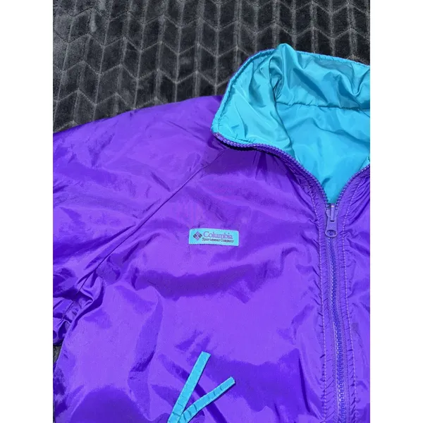 Vintage Columbia Women's Jacket Reversible Thinsulate Full Zip Size Medium - Image 6