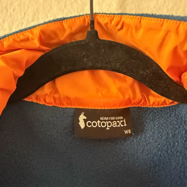 Cotopaxi Womens S Teca Fleece Full-Zip Jacket Blue Orange Camping Hiking - Image 5