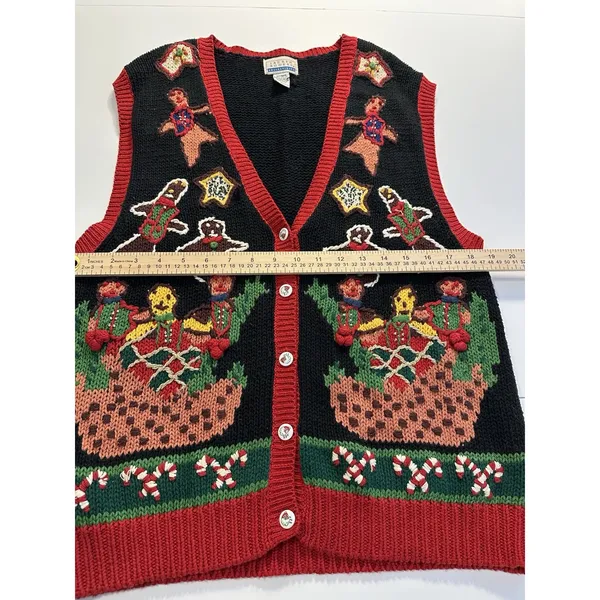 Christmas Vest Lauren Rodger's Collectibles Size Medium New Without Tags - Image 3