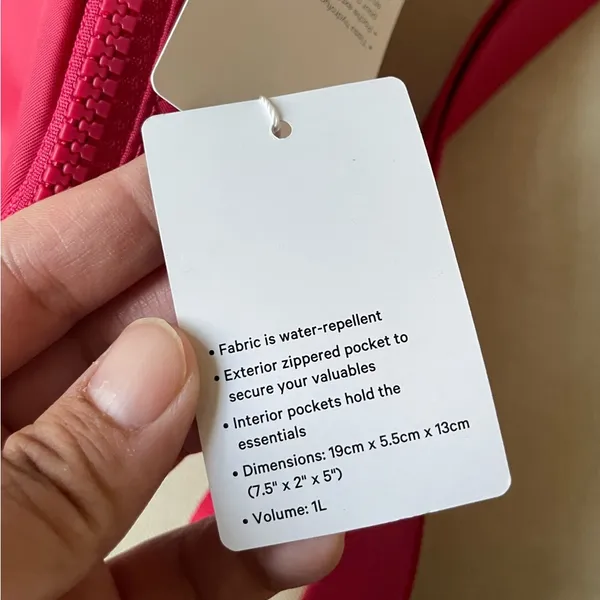 Lululemon Everywhere Belt Bag 1L - Cherry Mist - Image 12