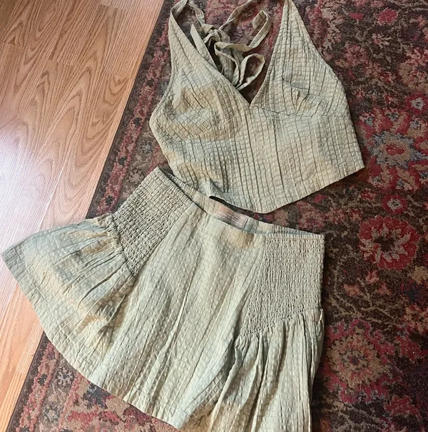 Free people drew pucker check set  - Image 4