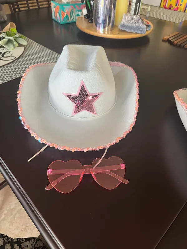NWOT costume cowgirl hat with sunglasses - Image 2