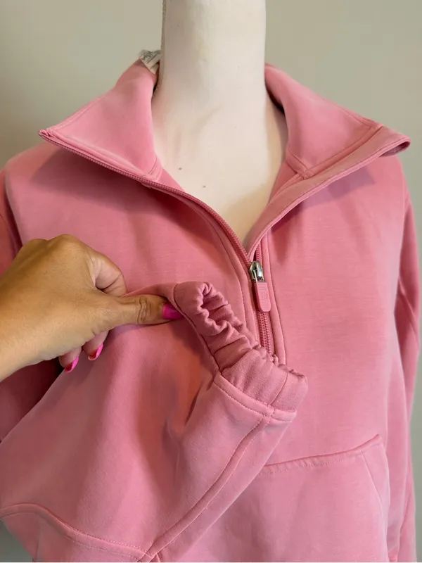 NWT Lululemon Brushed Softstreme Half Zip size 10 - Image 5