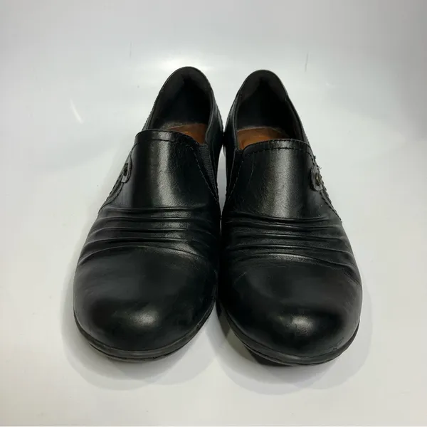 Rockport black leather Adele pumps loafers women’s size 8 business boho minimal‎ - Image 3