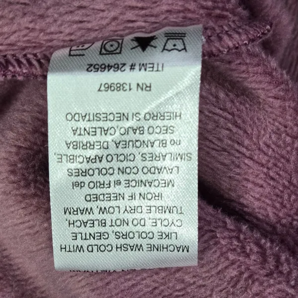 Earth Yoga M Organic Cotton Blend Purple‎ Asymmetrical Zip Pullover Sweatshirt - Image 7