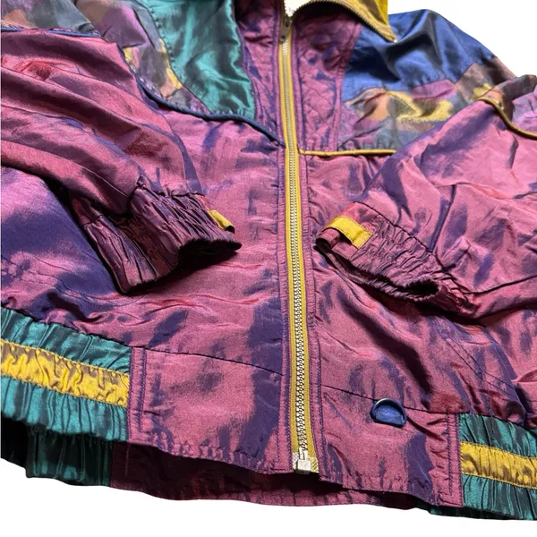 ✨🧥 Vintage Clipper Bay Colorblock Windbreaker Jacket 80s 90s L‎ 🧥✨ - Image 3