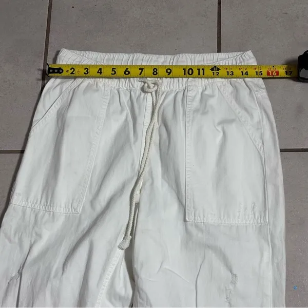 Aerie Women Cargo Ripped Waist Elastic Waist‎ Pants size S - Image 6