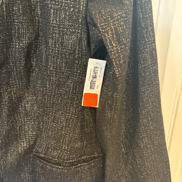 Old Navy Black Shimmer Jacket Size XL Tall‎ - Image 4