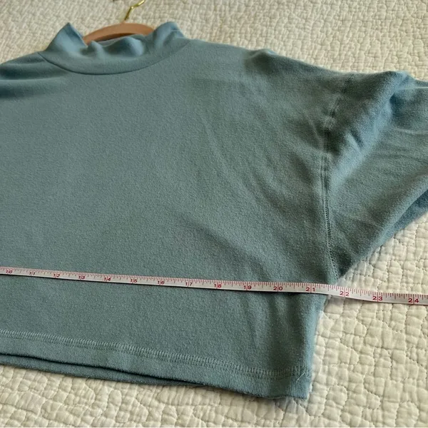 ✨ Altar’d State Light‎ Blue Mock Neck Long Sleeve Top Small - Image 10