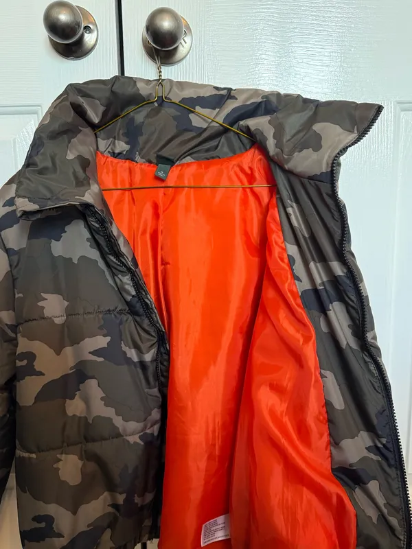 wild fable camo cropped puffer coat - Image 4